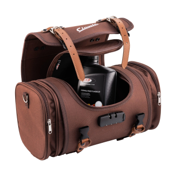 Tasche/Koffer für Gepäckträger - "Classic" - 10 Liter - tobacco-braun